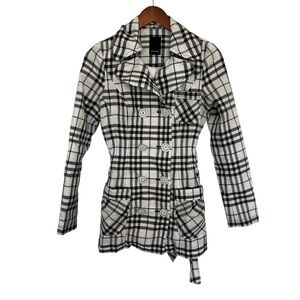 Vero Moda Plaid Double-Breasted Women's Jacket size XS